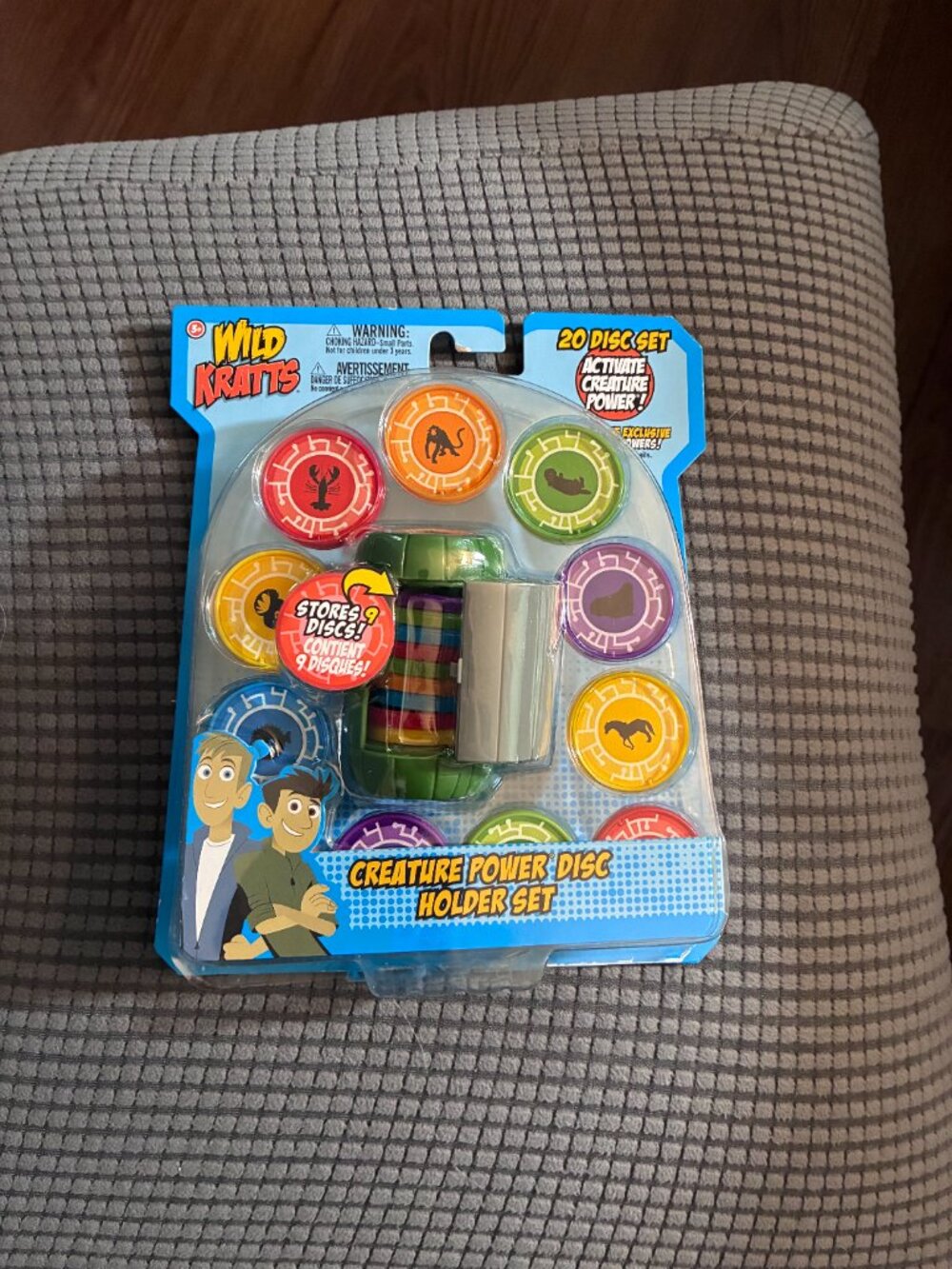 Wild Kratts Chris Creature Power Disc Holder with 20 Discs. Please Read.